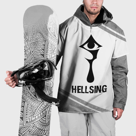 Накидка на куртку 3D с принтом Hellsing glitch на светлом фоне в Курске, 100% полиэстер |  | Тематика изображения на принте: 