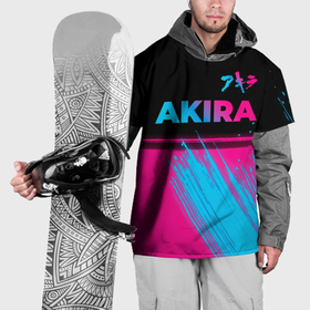 Накидка на куртку 3D с принтом Akira   neon gradient: символ сверху в Санкт-Петербурге, 100% полиэстер |  | 