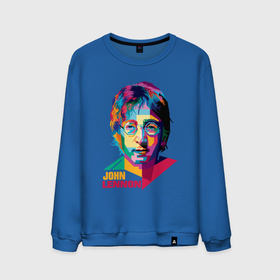 Мужской свитшот хлопок с принтом John Lennon картина абстракция в Санкт-Петербурге, 100% хлопок |  | Тематика изображения на принте: 
