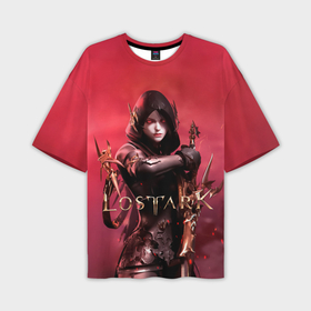 Мужская футболка oversize 3D с принтом Lost Ark   woman assassin в Тюмени,  |  | 