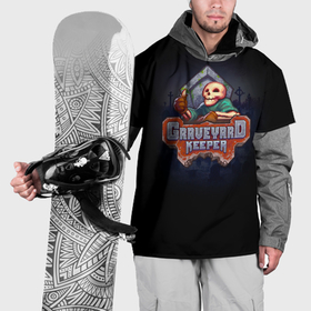 Накидка на куртку 3D с принтом Graveyard Keeper ролевая игра в жанре симулятора в Петрозаводске, 100% полиэстер |  | Тематика изображения на принте: 