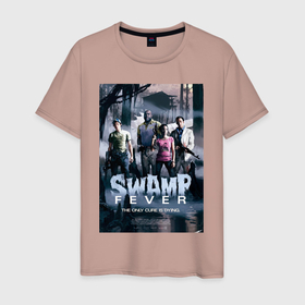 Мужская футболка хлопок с принтом Left 4 Dead Swamp Fever в Курске, 100% хлопок | прямой крой, круглый вырез горловины, длина до линии бедер, слегка спущенное плечо. | 