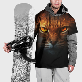 Накидка на куртку 3D с принтом Большой  рыжий кот в Кировске, 100% полиэстер |  | Тематика изображения на принте: 