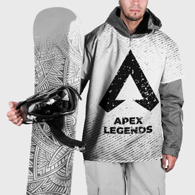 Накидка на куртку 3D с принтом Apex Legends с потертостями на светлом фоне в Санкт-Петербурге, 100% полиэстер |  | Тематика изображения на принте: 