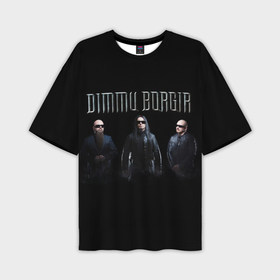 Мужская футболка oversize 3D с принтом Dimmu Borgir black в Петрозаводске,  |  | Тематика изображения на принте: 