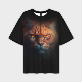 Мужская футболка oversize 3D с принтом большой рыжий  кот в Санкт-Петербурге,  |  | 