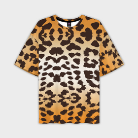 Мужская футболка oversize 3D с принтом Цвет леопарда ,  |  | Тематика изображения на принте: 