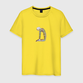 Мужская футболка хлопок с принтом утренняя уштрасана в Новосибирске, 100% хлопок | прямой крой, круглый вырез горловины, длина до линии бедер, слегка спущенное плечо. | 