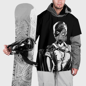 Накидка на куртку 3D с принтом Dead by daylight   Торговка черепами в Курске, 100% полиэстер |  | Тематика изображения на принте: 