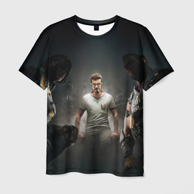Мужская футболка 3D с принтом Rainbow Six Siege   5 year в Петрозаводске, 100% полиэфир | прямой крой, круглый вырез горловины, длина до линии бедер | Тематика изображения на принте: 
