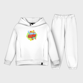 Детский костюм хлопок Oversize с принтом Красная машинка Бип Бип в Ухте,  |  | 