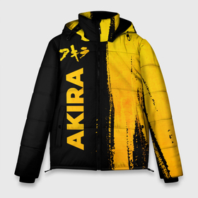Мужская зимняя куртка 3D с принтом Akira   gold gradient: по вертикали в Тюмени, верх — 100% полиэстер; подкладка — 100% полиэстер; утеплитель — 100% полиэстер | длина ниже бедра, свободный силуэт Оверсайз. Есть воротник-стойка, отстегивающийся капюшон и ветрозащитная планка. 

Боковые карманы с листочкой на кнопках и внутренний карман на молнии. | 