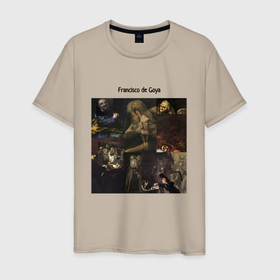 Мужская футболка хлопок с принтом Демоны Гоя в Курске, 100% хлопок | прямой крой, круглый вырез горловины, длина до линии бедер, слегка спущенное плечо. | 