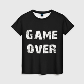 Женская футболка 3D с принтом Игра окончена , 100% полиэфир ( синтетическое хлопкоподобное полотно) | прямой крой, круглый вырез горловины, длина до линии бедер | 
