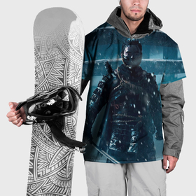 Накидка на куртку 3D с принтом Ghost of Tsushima зима в Санкт-Петербурге, 100% полиэстер |  | 