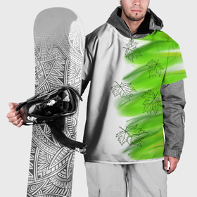 Накидка на куртку 3D с принтом кленовый лист , 100% полиэстер |  | 
