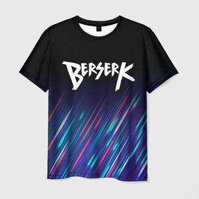 Мужская футболка 3D с принтом Berserk stream в Кировске, 100% полиэфир | прямой крой, круглый вырез горловины, длина до линии бедер | 