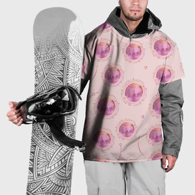 Накидка на куртку 3D с принтом Круги, стрелочки и треугольник , 100% полиэстер |  | 