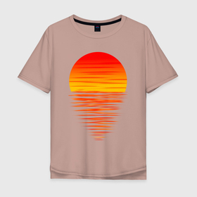 Мужская футболка хлопок Oversize с принтом Солнечные блики в Тюмени, 100% хлопок | свободный крой, круглый ворот, “спинка” длиннее передней части | Тематика изображения на принте: 