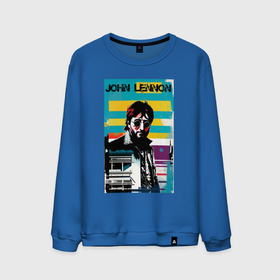 Мужской свитшот хлопок с принтом John Lennon   street art   legend в Санкт-Петербурге, 100% хлопок |  | Тематика изображения на принте: 
