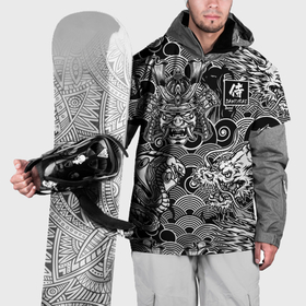 Накидка на куртку 3D с принтом Татуировки самурая в Петрозаводске, 100% полиэстер |  | 