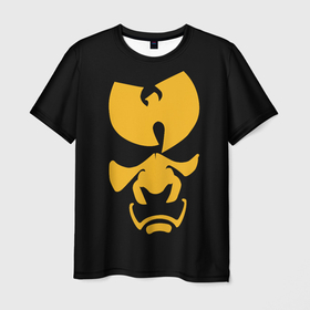 Мужская футболка 3D с принтом Wu Tang Clan samurai , 100% полиэфир | прямой крой, круглый вырез горловины, длина до линии бедер | 