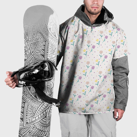 Накидка на куртку 3D с принтом Весенний паттерн с цветами , 100% полиэстер |  | Тематика изображения на принте: 