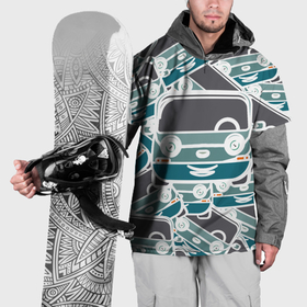 Накидка на куртку 3D с принтом Абстракция машина в Белгороде, 100% полиэстер |  | Тематика изображения на принте: 
