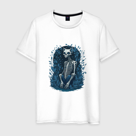 Мужская футболка хлопок с принтом Evil cat monster в Белгороде, 100% хлопок | прямой крой, круглый вырез горловины, длина до линии бедер, слегка спущенное плечо. | Тематика изображения на принте: 
