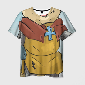 Мужская футболка 3D с принтом Боевой котэ в Курске, 100% полиэфир | прямой крой, круглый вырез горловины, длина до линии бедер | 