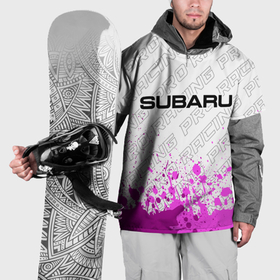 Накидка на куртку 3D с принтом Subaru pro racing: символ сверху , 100% полиэстер |  | 