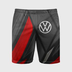 Мужские шорты спортивные с принтом Volkswagen sports racing ,  |  | 