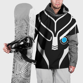 Накидка на куртку 3D с принтом Mass Effect Garrus Art в Петрозаводске, 100% полиэстер |  | Тематика изображения на принте: 