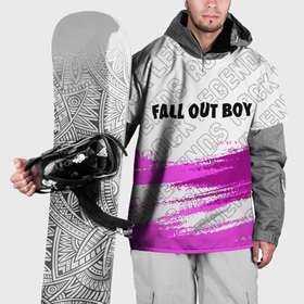 Накидка на куртку 3D с принтом Fall Out Boy rock legends: символ сверху в Санкт-Петербурге, 100% полиэстер |  | 