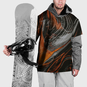 Накидка на куртку 3D с принтом Кофейные краски в Белгороде, 100% полиэстер |  | 