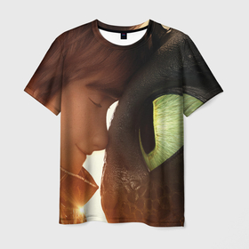 Мужская футболка 3D с принтом Как приручить дракона  друзья в Тюмени, 100% полиэфир | прямой крой, круглый вырез горловины, длина до линии бедер | 