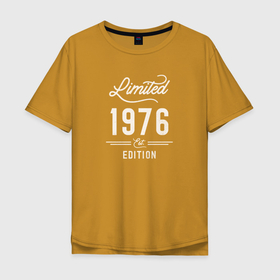 Мужская футболка хлопок Oversize с принтом 1976 год   ограниченный выпуск в Курске, 100% хлопок | свободный крой, круглый ворот, “спинка” длиннее передней части | 