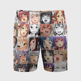 Мужские шорты спортивные с принтом Anime hentai ahegao manga в Курске,  |  | 
