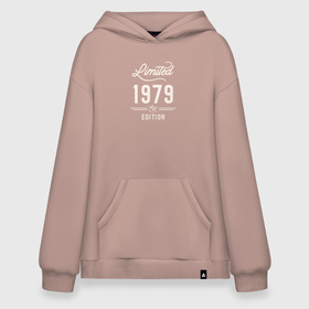 Худи SuperOversize хлопок с принтом 1979 ограниченный выпуск в Рязани, 70% хлопок, 30% полиэстер, мягкий начес внутри | карман-кенгуру, эластичная резинка на манжетах и по нижней кромке, двухслойный капюшон
 | 