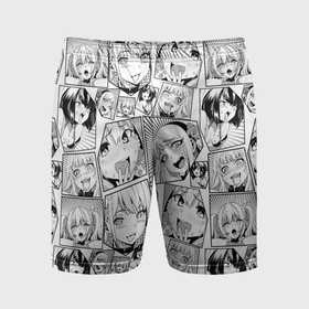 Мужские шорты спортивные с принтом Anime hentai ahegao в Санкт-Петербурге,  |  | 