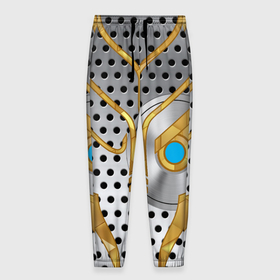 Мужские брюки 3D с принтом Garrus Mass Effect в Екатеринбурге, 100% полиэстер | манжеты по низу, эластичный пояс регулируется шнурком, по бокам два кармана без застежек, внутренняя часть кармана из мелкой сетки | 