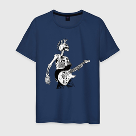 Мужская футболка хлопок с принтом Панк рок в Белгороде, 100% хлопок | прямой крой, круглый вырез горловины, длина до линии бедер, слегка спущенное плечо. | 
