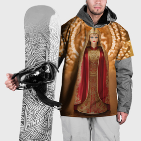 Накидка на куртку 3D с принтом Матрёшка 585 Гольд царица в Петрозаводске, 100% полиэстер |  | 