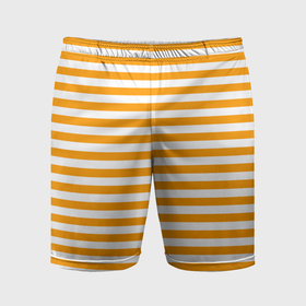 Мужские шорты спортивные с принтом Тельняшка оранжевая МЧС в Белгороде,  |  | Тематика изображения на принте: 