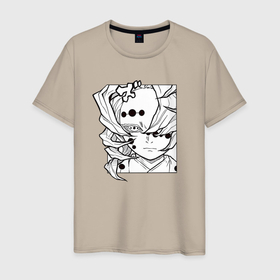 Мужская футболка хлопок с принтом Демон Руи в Курске, 100% хлопок | прямой крой, круглый вырез горловины, длина до линии бедер, слегка спущенное плечо. | 