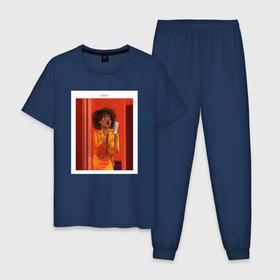 Мужская пижама хлопок с принтом Taylor Harding   Why Women Kill в Тюмени, 100% хлопок | брюки и футболка прямого кроя, без карманов, на брюках мягкая резинка на поясе и по низу штанин
 | 