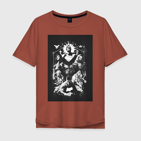 Мужская футболка хлопок Oversize с принтом Zack Snyder Justice League EXCLUSIVE в Тюмени, 100% хлопок | свободный крой, круглый ворот, “спинка” длиннее передней части | Тематика изображения на принте: 