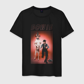 Мужская футболка хлопок с принтом David Bowie Diamond Dogs в Новосибирске, 100% хлопок | прямой крой, круглый вырез горловины, длина до линии бедер, слегка спущенное плечо. | 