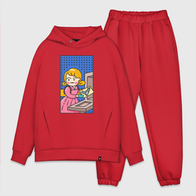 Мужской костюм oversize хлопок с принтом Джиннифер Гудвин арт   Почему убивают женщины в городе Новоалтайск,  |  | Тематика изображения на принте: 
