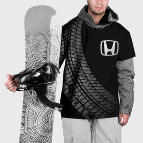 Накидка на куртку 3D с принтом Honda tire tracks в Санкт-Петербурге, 100% полиэстер |  | 